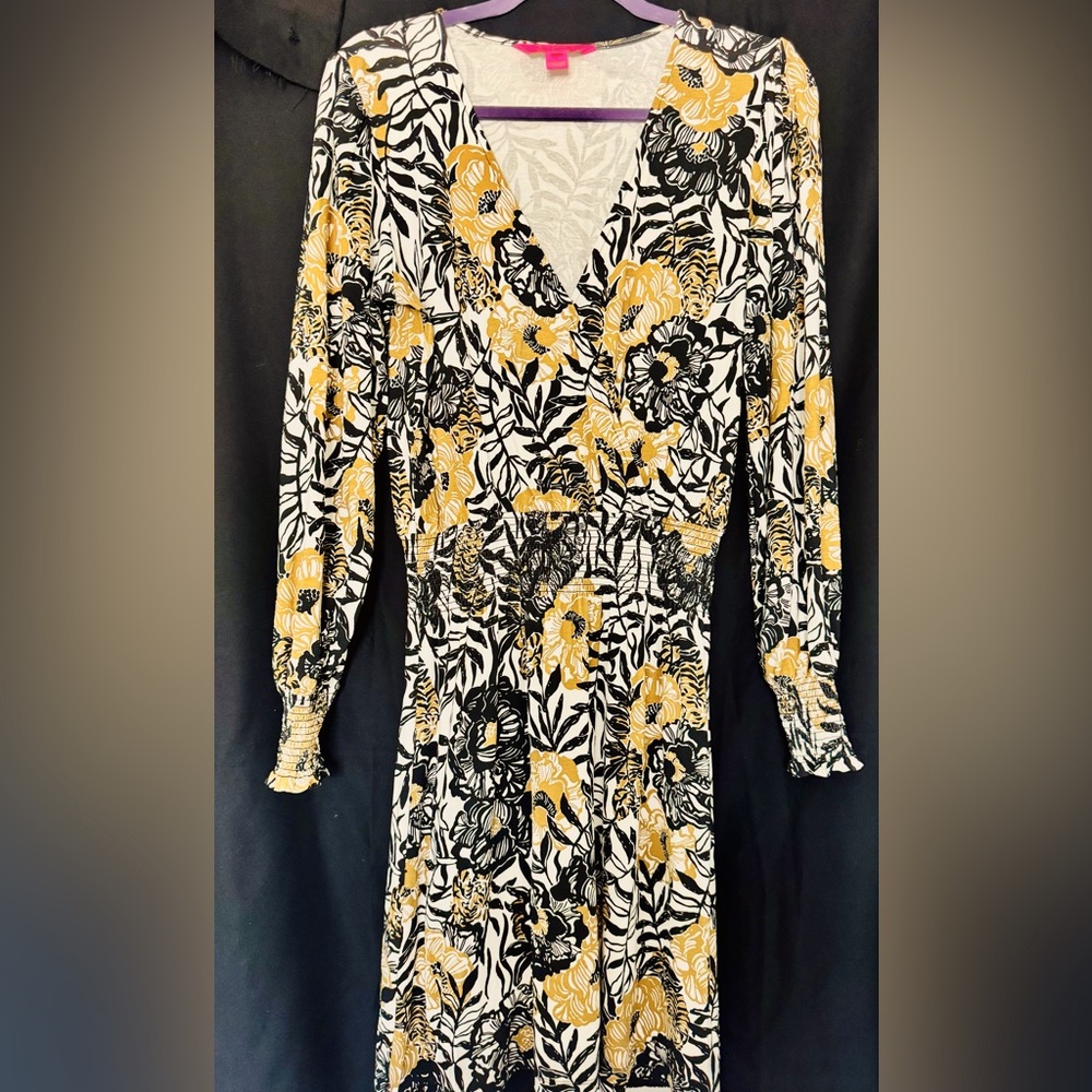 Lily Pulitzer Talley Onyx Peony Dress Size Small